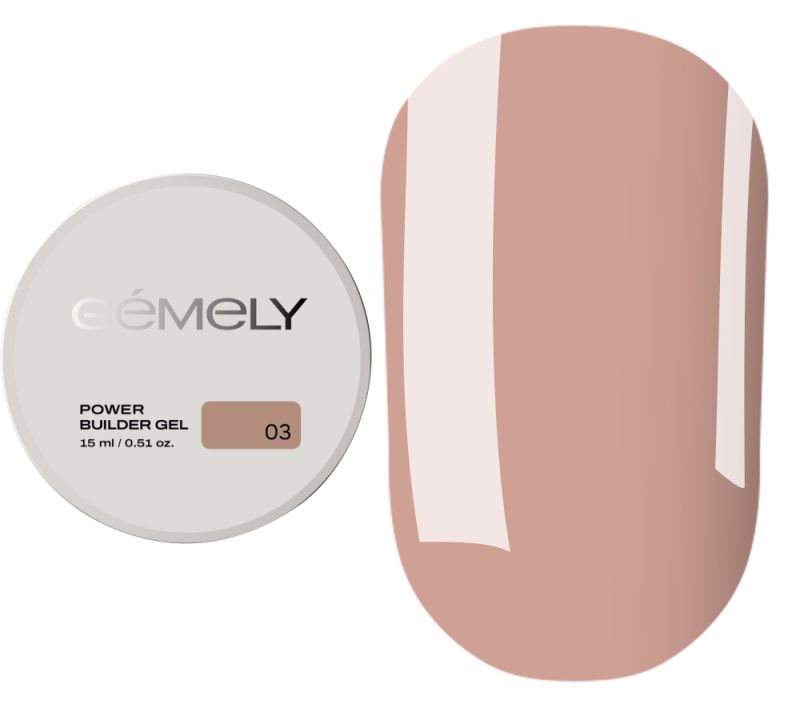  GÉMELY ex GA&MA Гель для нігтів Power Builder gel 003, 15 мл