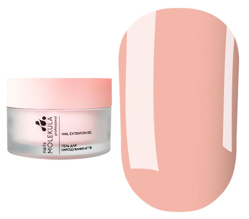 Molekula моделирующий гель Builder gel MOUSSE MB207 COVER NUDE, 15 мл