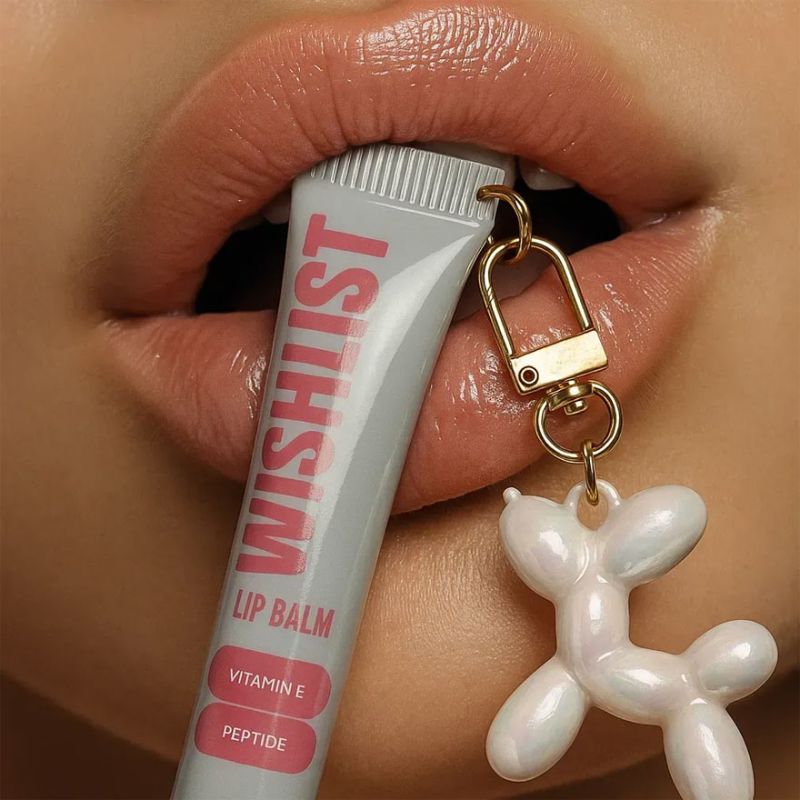 WISHLIST Бальзам-блиск для губ Lip Gloss Balm - Crystal Sorbet + Іграшка-брелок, 10 мл