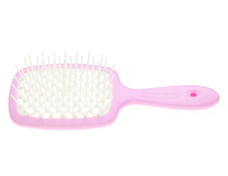 Janeke Superbrush Расческа для волос Нежно-розовая с Белым
