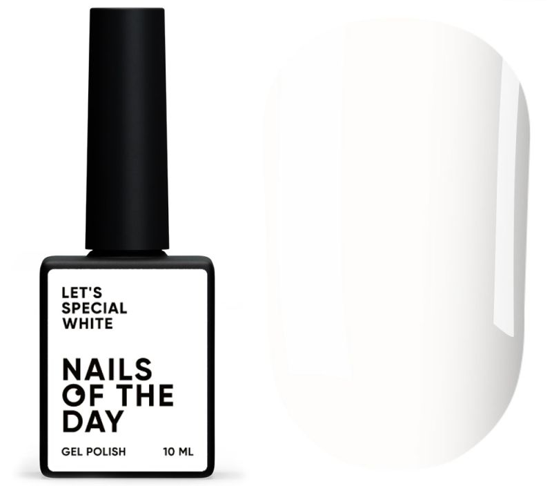 Nails Of The Day Gel polish Let's special White, 10 ml