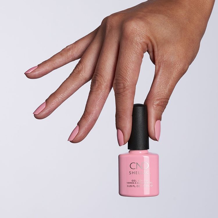 CND Shellac Gel Polish, Pacific Rose (calm pink, enamel), 7.3 ml