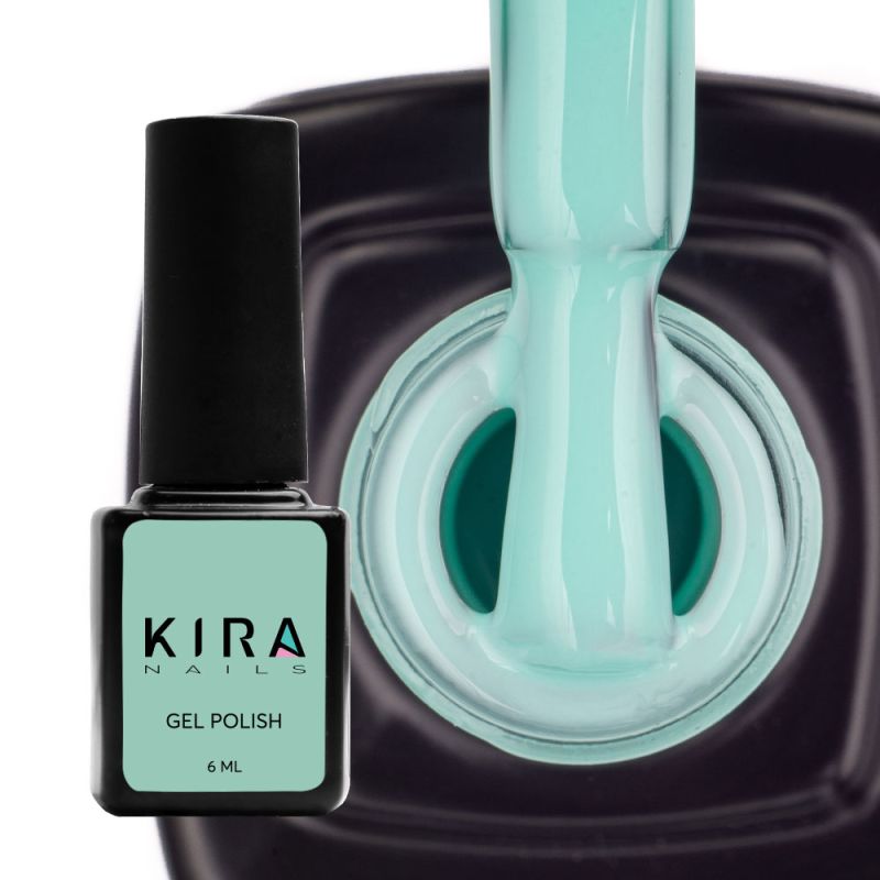 Гель-лак Kira Nails №026 (світлий бірюзовий, емаль), 6 мл