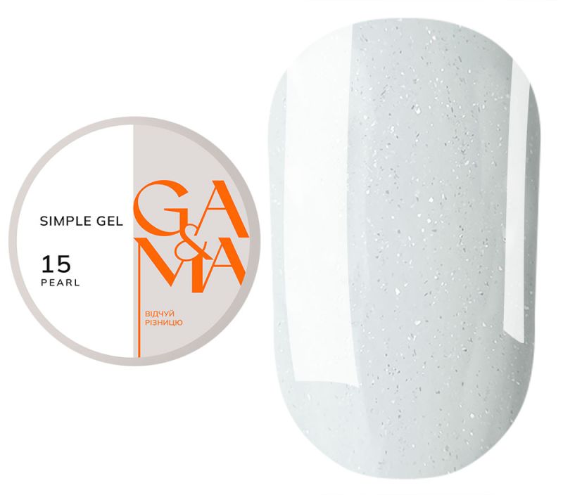 GA&MA Gel sample Simple gel 015 Pearl, 30 ml
