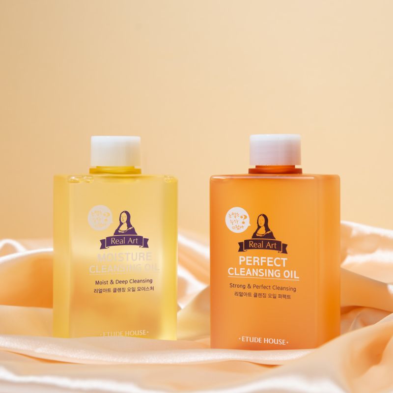 ETUDE HOUSE Real Art Perfect Cleansing Oil - hydrophilic oil for sensitive skin, 185 ml