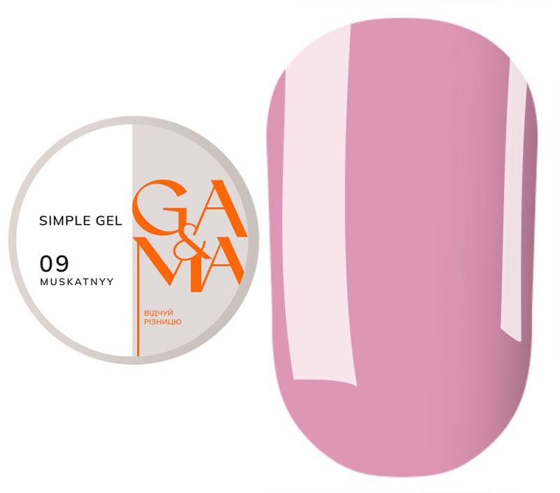 GA&MA Gel sample Simple gel 009 Muskatnyy, 30 ml