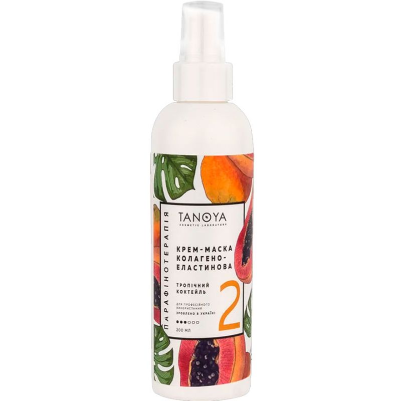 Tanoya Collagen-Elastin Cream Mask, Tropical Cocktail, 200 ml