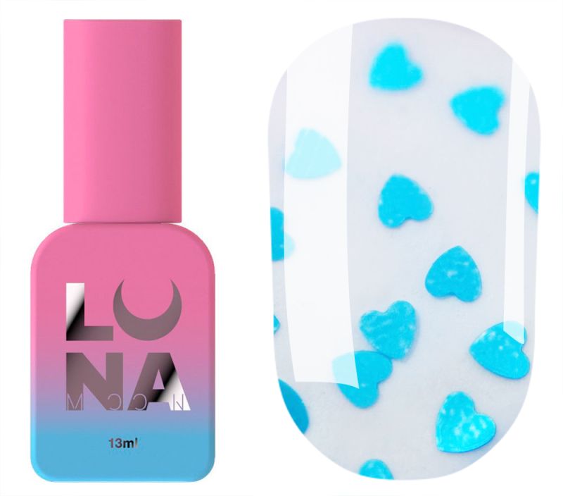 УЦІНКА до 06.2026 LUNA Топ для гель-лаку Top Romantic Blue, 13 мл