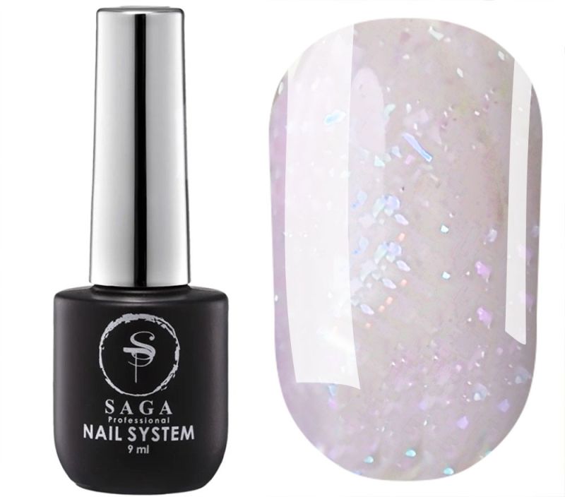 SAGA professional ROYAL BASE 4 (milky peach with flakes), 9 ml