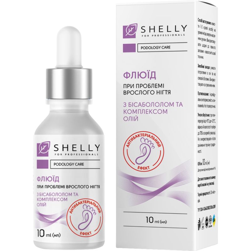 Shelly Fluid for ingrown toenails with antibacterial effect, 10 ml