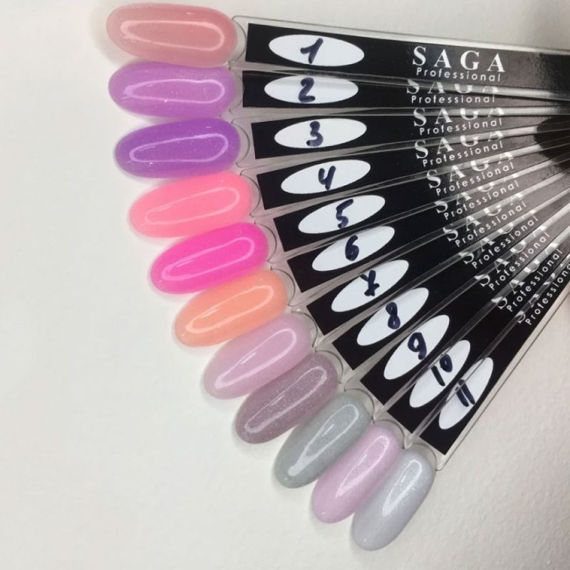 SAGA professional Shimmer Base New 3 (light blueberry with shimmer), 15 ml