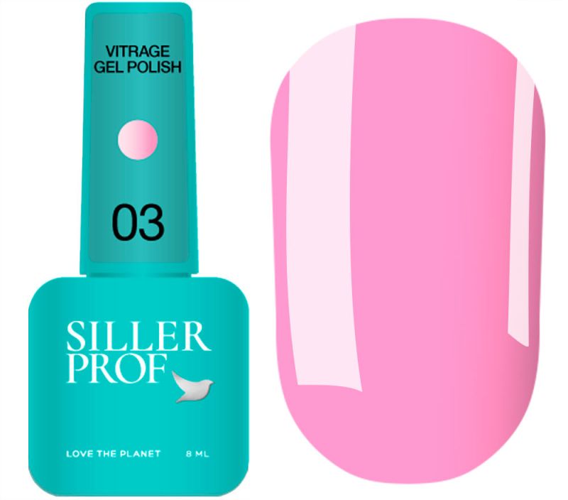 Siller gel varnish No. 037 (warm red, enamel), 8 ml