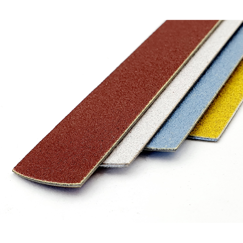 ThePilochki Nail file Straight, 155 mm, on metal (burgundy) - 180/240 grit