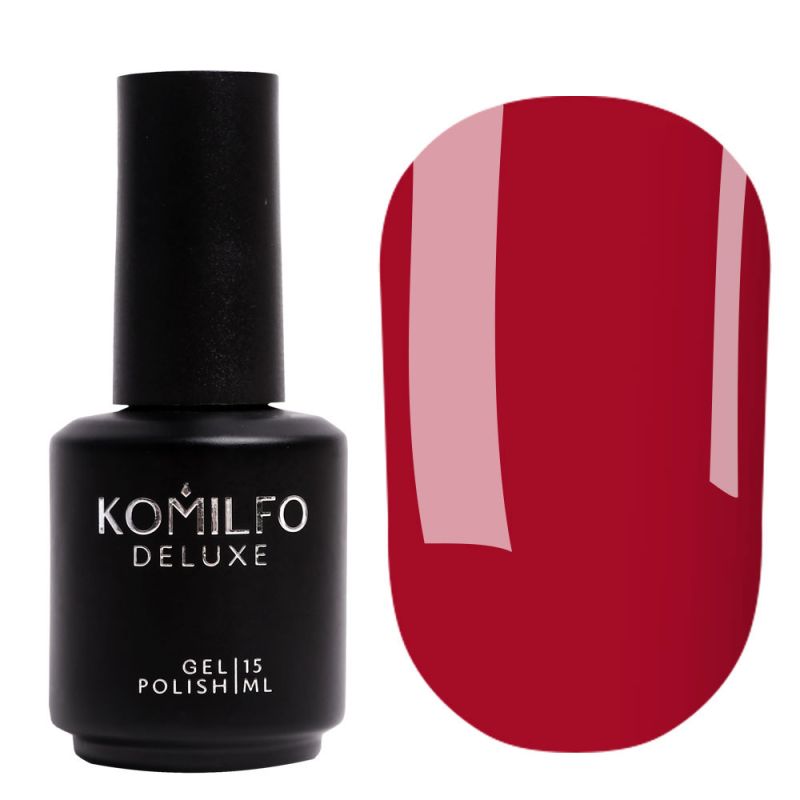 Gel Polish Komilfo Deluxe Series D086 (cherry red, enamel), 15 ml.
