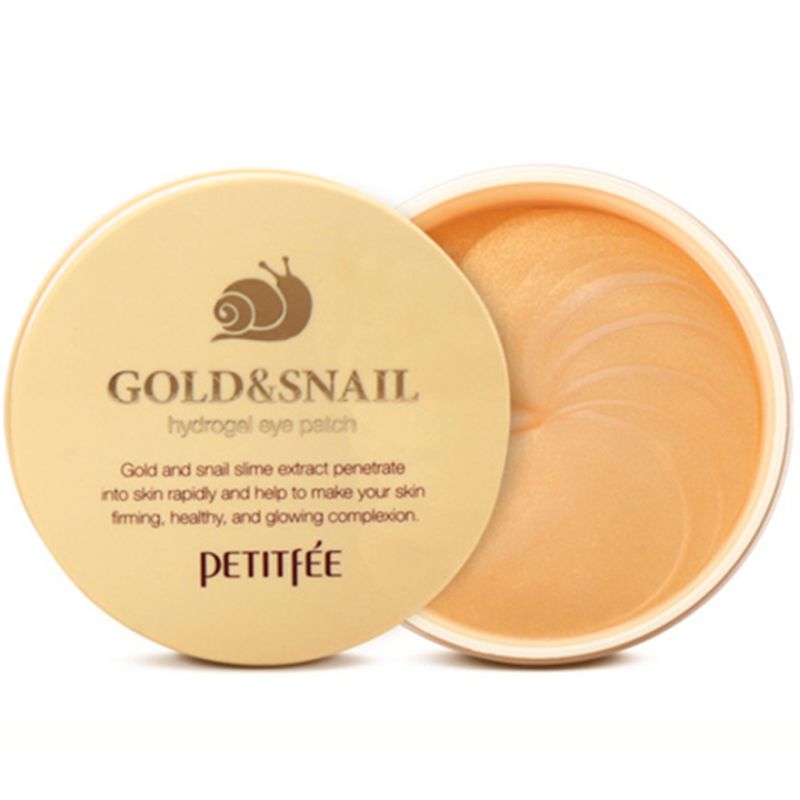 PETITFEE Gold & Snail Hydrogel Eye Patch, 60 pcs