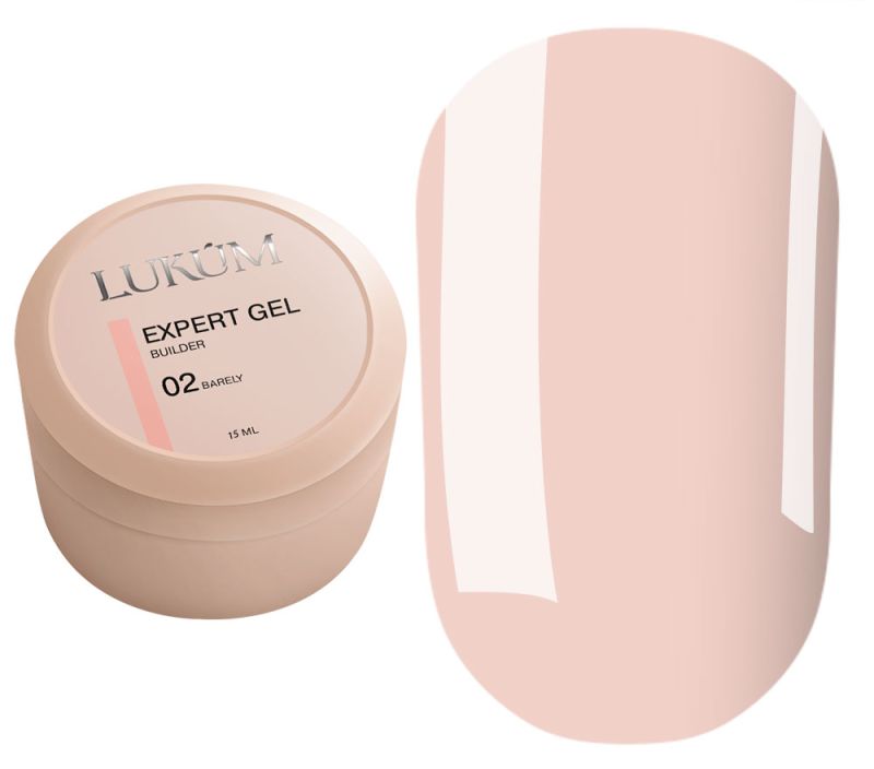 Lukum Гель для ногтей Expert Builder Gel №02, 15 мл