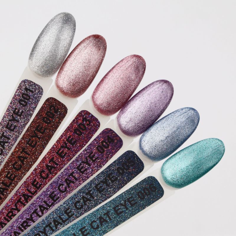 Гель-лак Komilfo Fairytale Cat Eye 005 (нежно-голубой, магнитный, светоотражающий), 8 мл