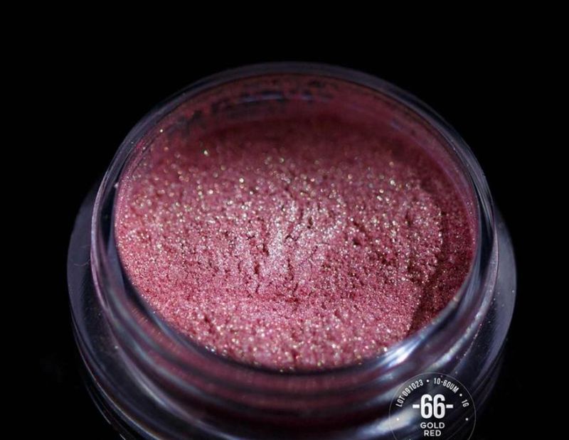 Pigment for eyelids SINART, Gold Red No. 66 (golden pink), 1 g
