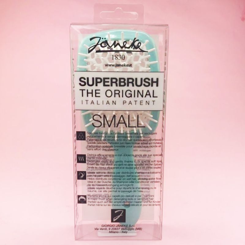 Janeke Superbrush Small Гребінець для волосся Ніжно-блакитна з Білим
