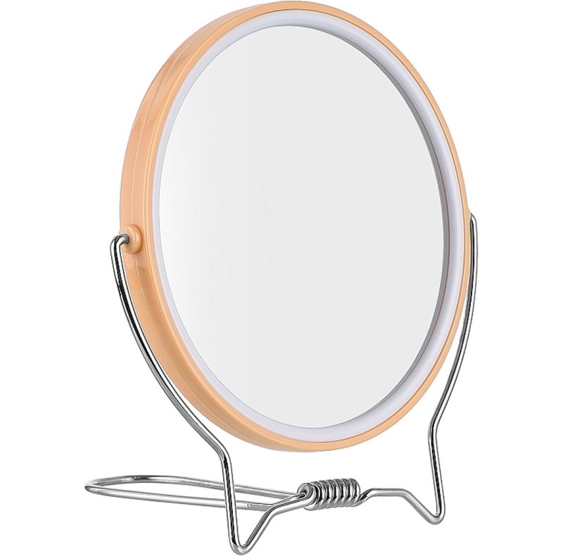 Titania Зеркало двустороннее 1500 L, D=13 см, оранжевое