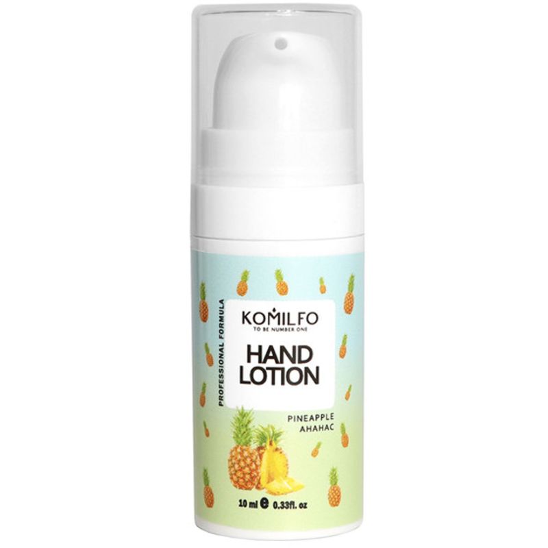 УЦІНКА до 08.2026 Komilfo Hand Lotion Pineapple - лосьйон для рук ананас, 10 мл