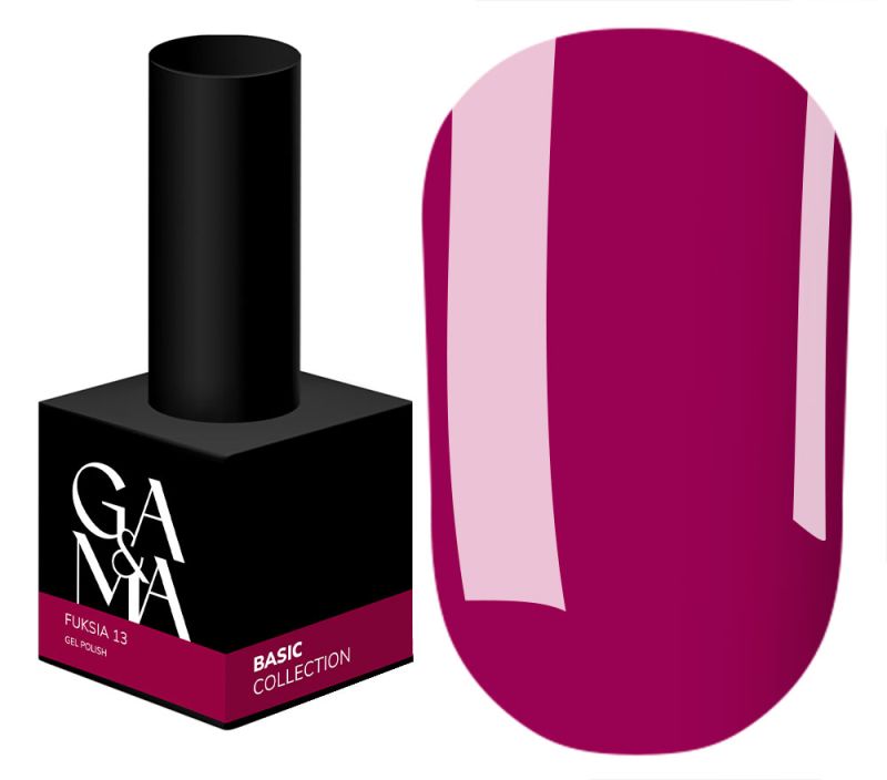 GA&MA Gel polish Basic collection 013 fuksiya, 10 ml