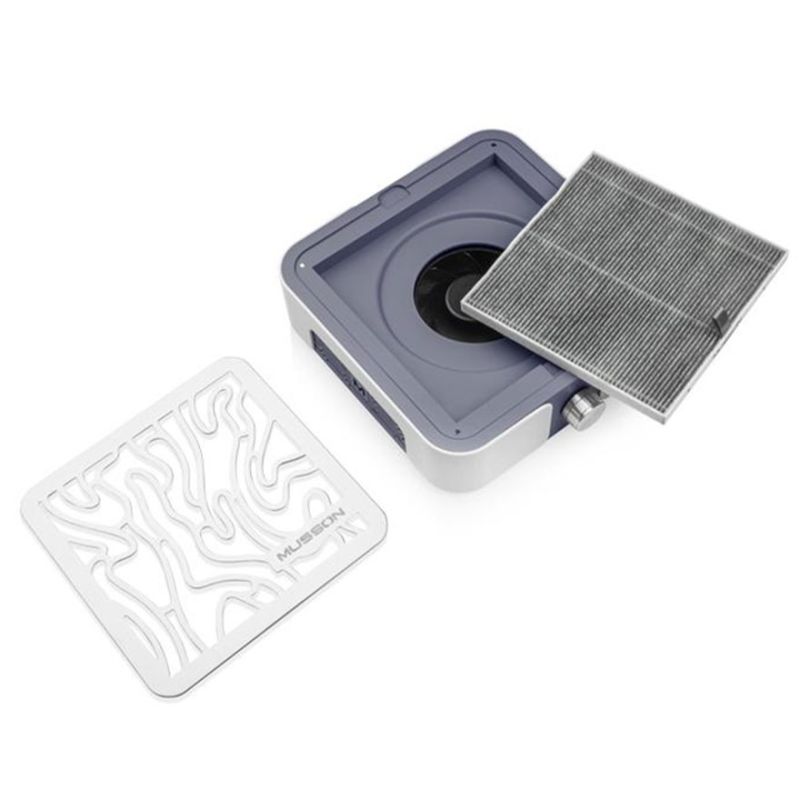 MUSSON Витяжка для манікюру та педикюру X 2 Graphite на 72W (гарантія 24 місяці)