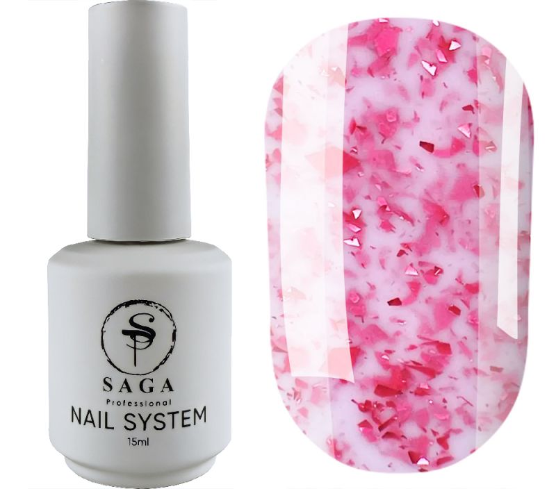 SAGA professional LEAF BASE 06 (milk with pink leaf), 15 ml