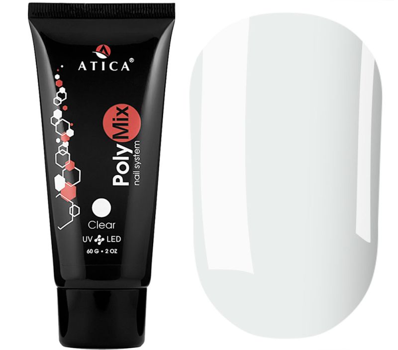 Atica Polymix Clear - полигель прозрачный, 60 г