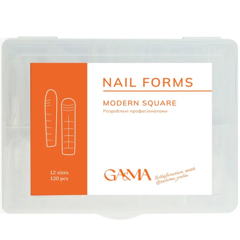 Ga&Ma Верхні форми Nails forms Modern square collaboration with