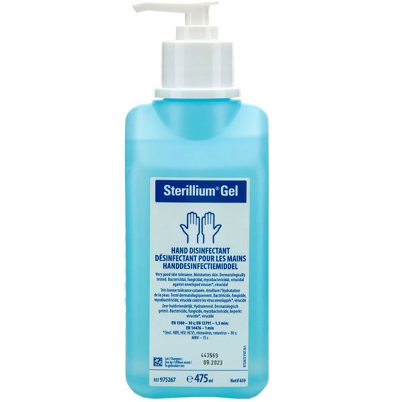 Sterillium Comfort Gel for hand and skin disinfection, 475 ml (with dispenser)