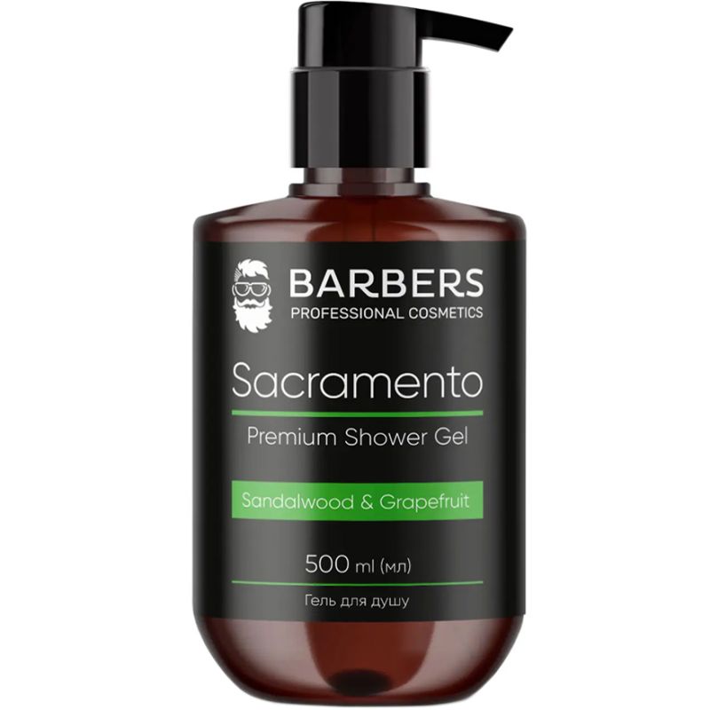 BARBERS Гель для душа Sacramento, 500 мл