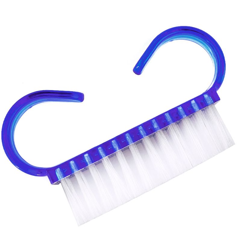Brush for removing dust, for nails without a handle, mini, blue