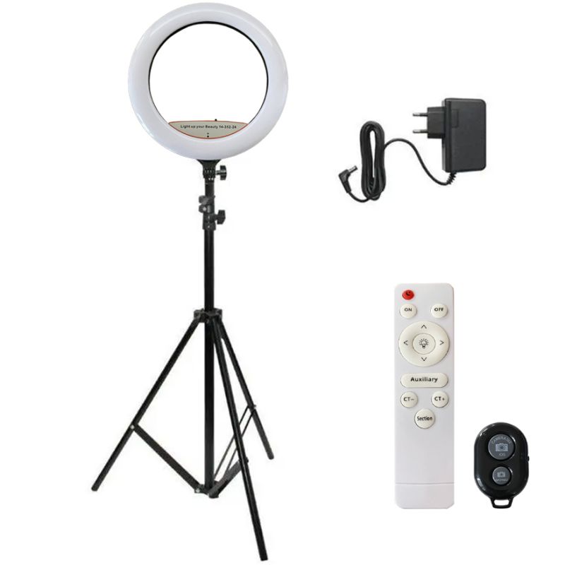 Ring lamp Soft Ring Light RL-14 Inch (3 mounts + remote control + tripod + bag) ring diameter 36 cm (1 month warranty)