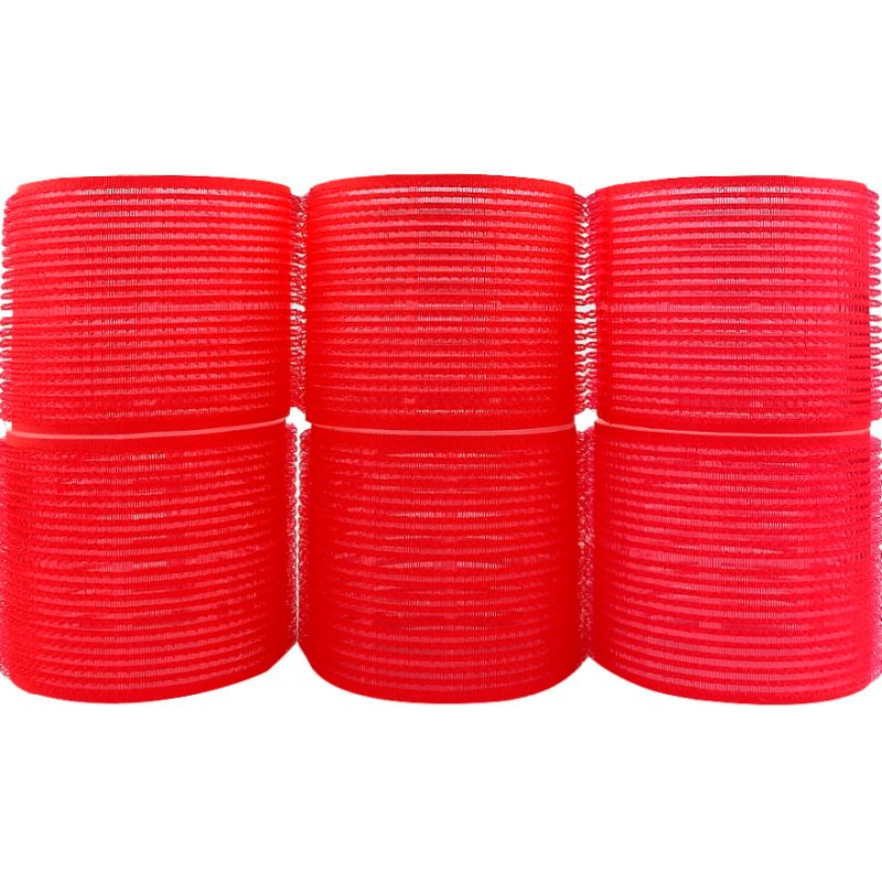 Comair Бигуди-липучки красные (уп. 6 шт.), d 70mm