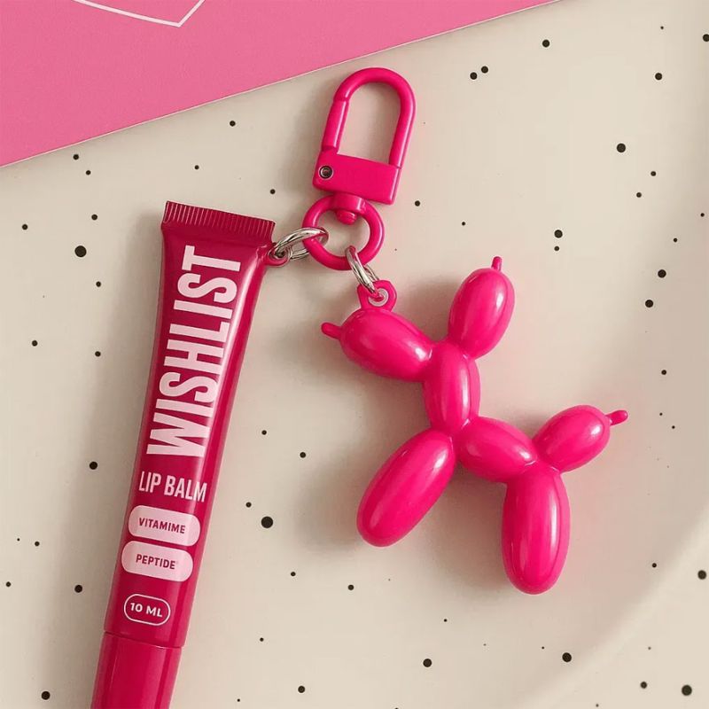 WISHLIST Бальзам-блиск для губ Lip Gloss Balm - Ruby Nectar + Іграшка-брелок, 10 мл