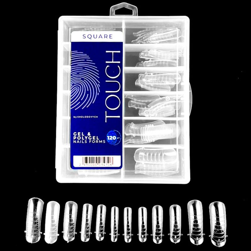 Touch Extension tips, Square (120 pcs)