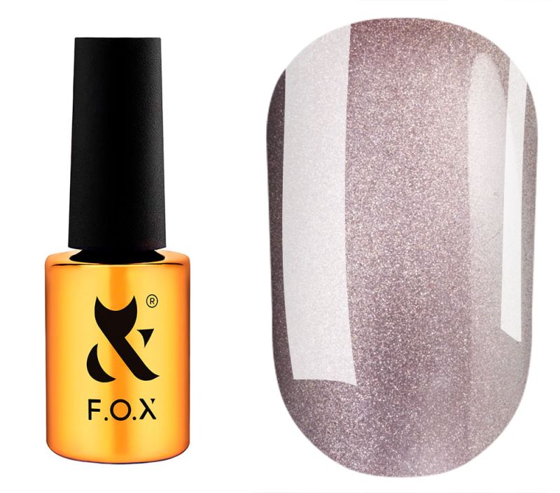 FOX gel varnish No. 408 (dark brown, enamel), 6 ml