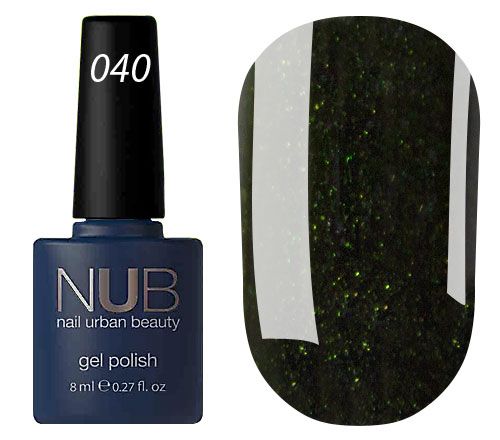 Main collection - 8 ml - 040 черно-зеленый с микроблеском