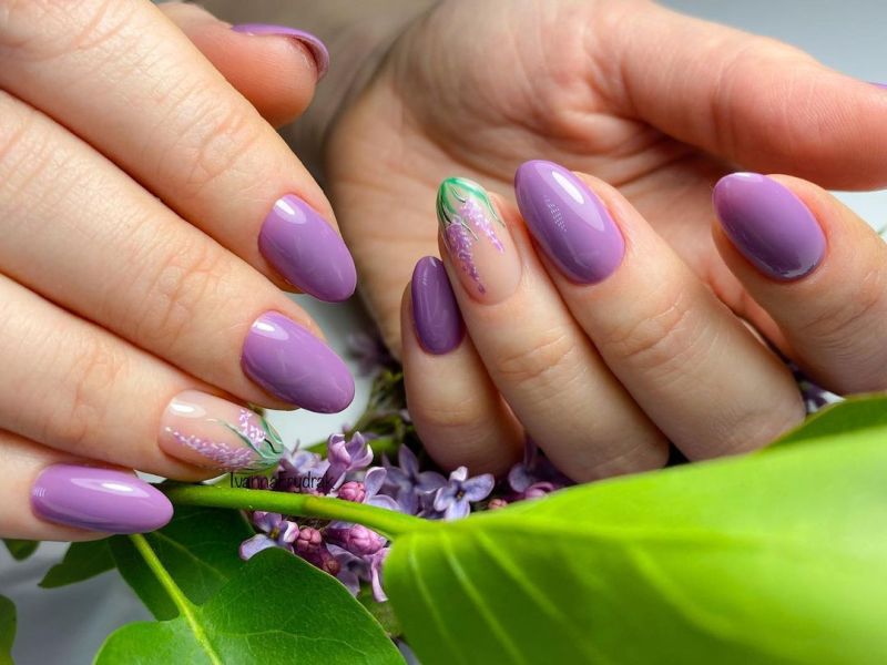 Gel polish Komilfo Deluxe Series D313 (violet yarn, enamel), 15 ml.