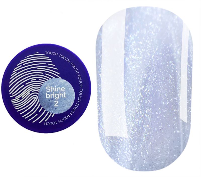 Touch Гель для ногтей Builder Gel Shine Bright 02, 15 мл (без кисточки)
