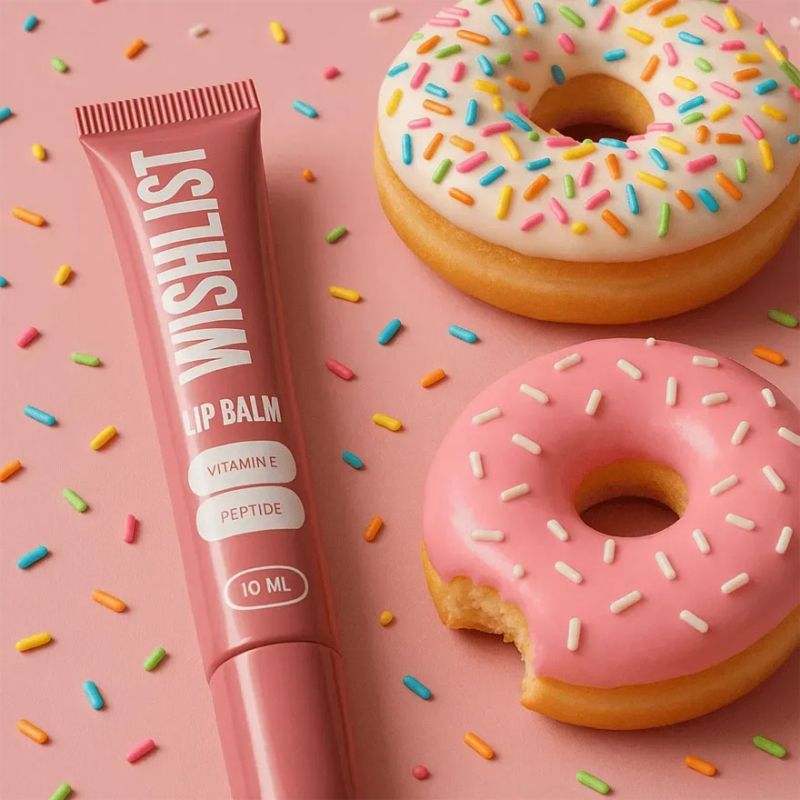 WISHLIST Бальзам-блиск для губ Lip Gloss Balm - Sweet Candy + Іграшка-брелок, 10 мл