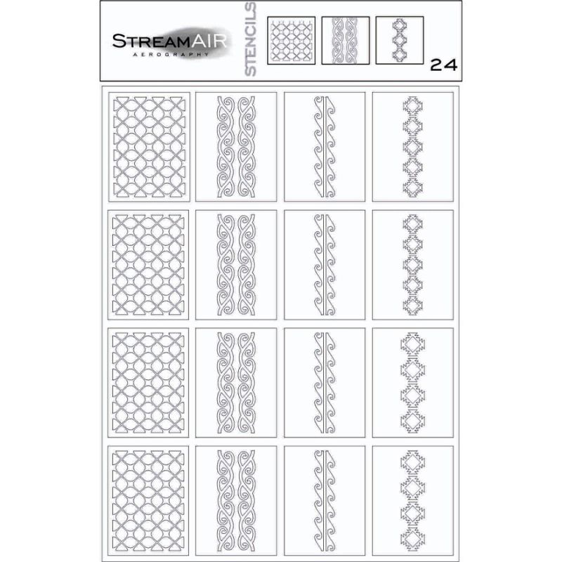 StreamAIR Stencil for airbrushing #24