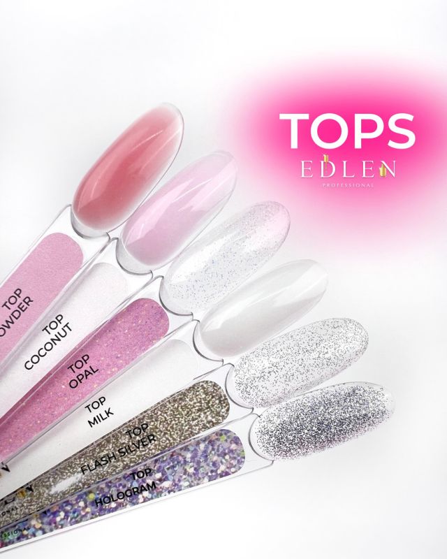 Edlen Top for nails Top coconut without LSH with UV filters, 9 ml