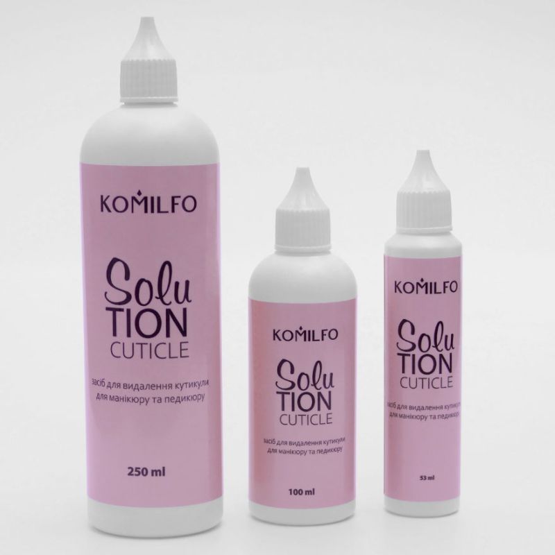Komilfo Solution Cuticle Remover - cuticle remover, puddle, 100 ml
