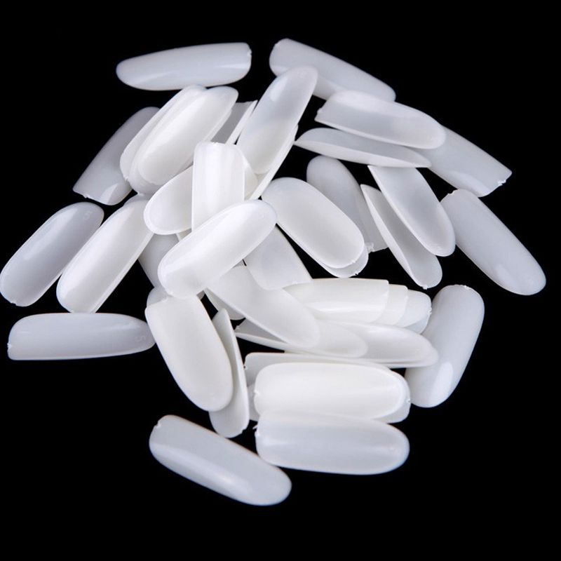 Oval nail tips, different sizes, matte, 600 pcs