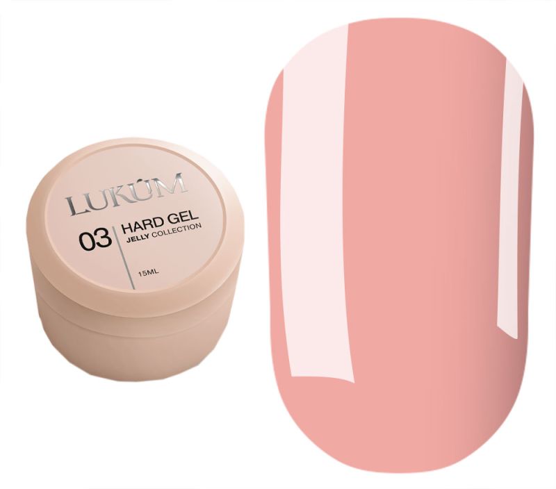 Lukum Гель для ногтей Hard Jelly Gel 03, 15 мл
