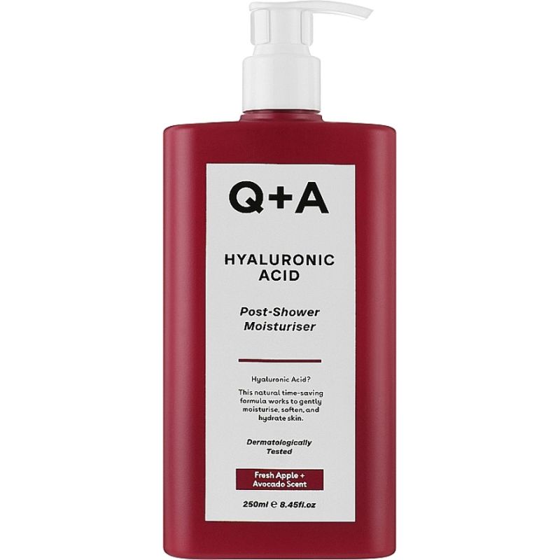 Q+A Средство с гиалуроновой кислотой для интенсивного увлажнения тела Hyaluronic Acid Post-Shower Moisturiser, 250 мл