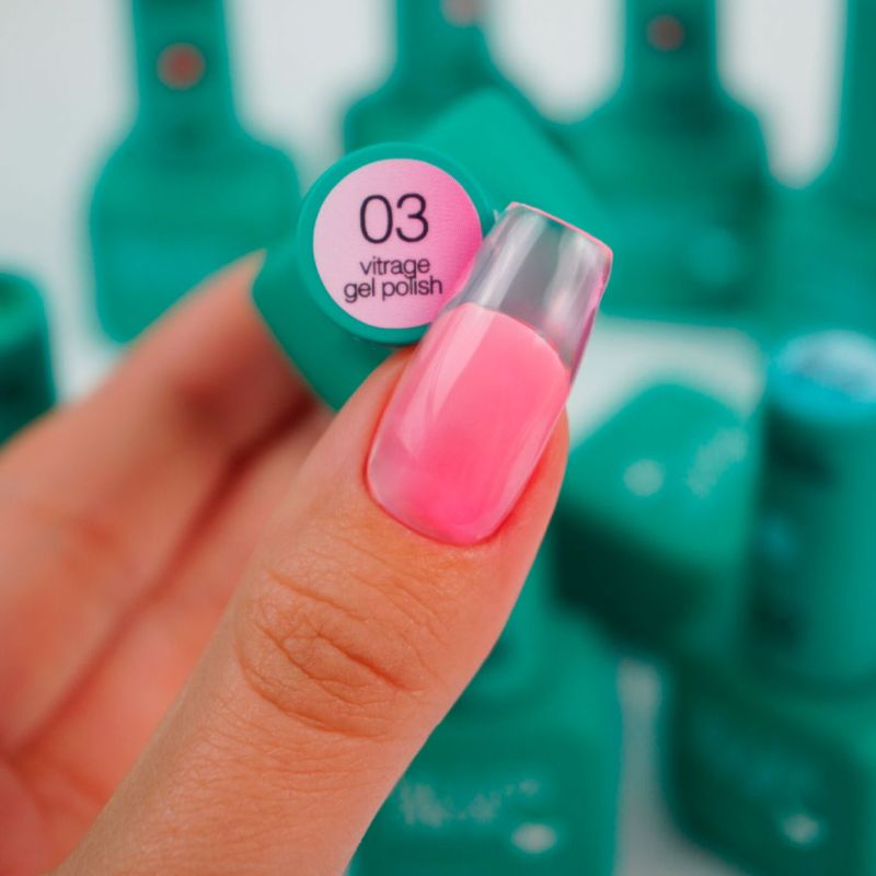 Siller gel varnish No. 037 (warm red, enamel), 8 ml
