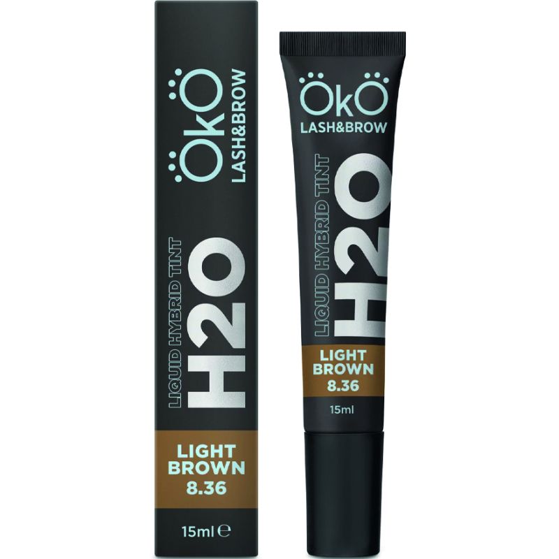 OKO Eyebrow and Eyelash Dye Liquid Hybrid Tint H20 Light Brown 8.36, 15 ml